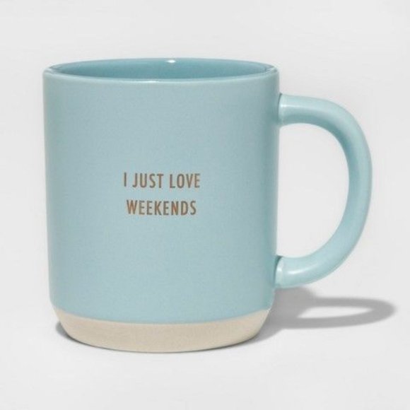 Threshold Stoneware I Just Love Weekends Mug